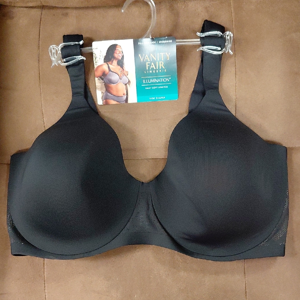 Vanity Fair Black Full Coverage Bra